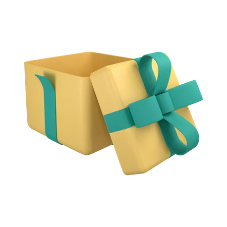 Open Gift Box  3D Icon