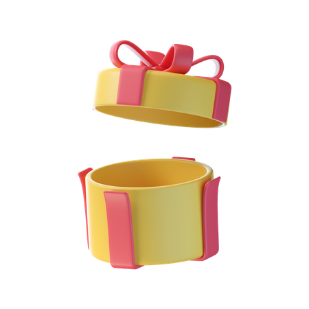 Open Gift Box  3D Icon