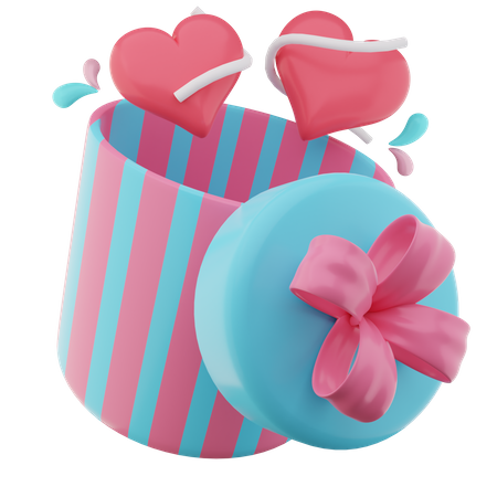 Open Gift Box  3D Icon