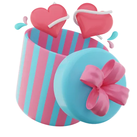 Open Gift Box  3D Icon