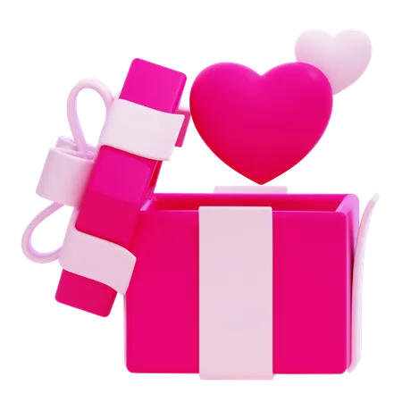 Open Gift Box  3D Icon