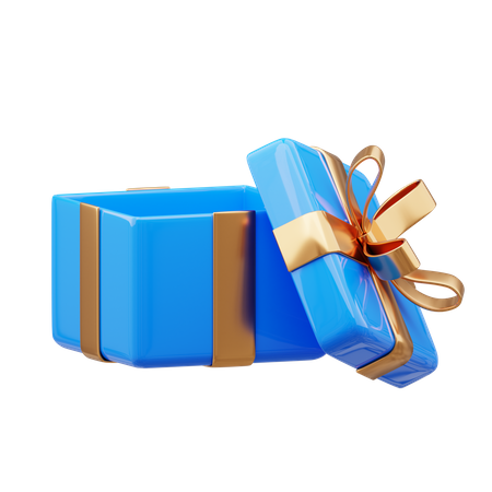 Open Gift Box  3D Icon