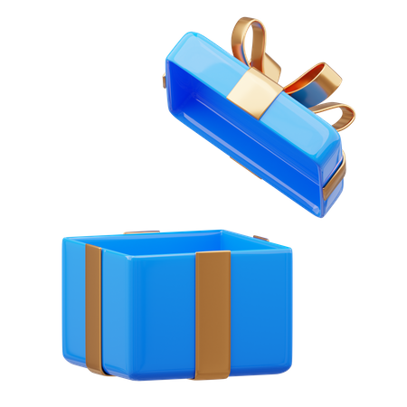 Open Gift Box  3D Icon