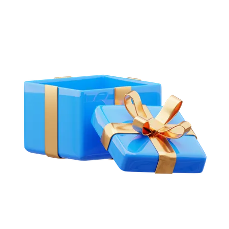 Open Gift Box  3D Icon