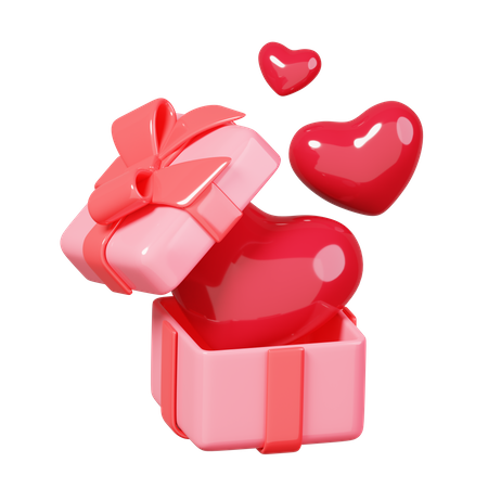 Open Gift Box  3D Icon