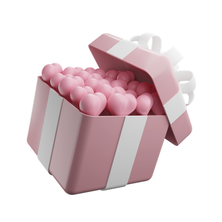 Open gift box  3D Icon