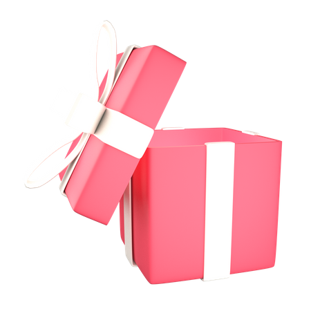 Open Gift Box  3D Icon