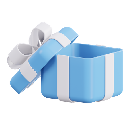 Open Gift Box  3D Icon