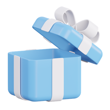 Open Gift Box  3D Icon