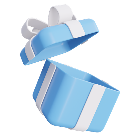 Open Gift Box  3D Icon