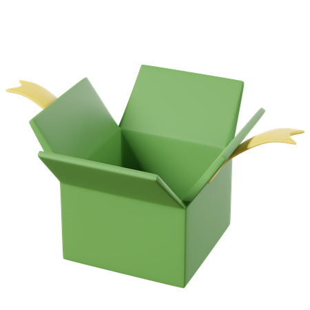 Open Gift Box  3D Icon