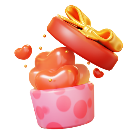 Open Gift Box  3D Icon