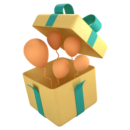 Gift Box 3 D Illustrations 3D Icon