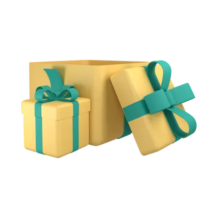 Gift Box 3 D Illustrations 3D Icon