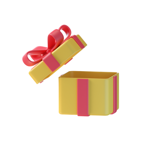 Open Gift Box 3D Icon
