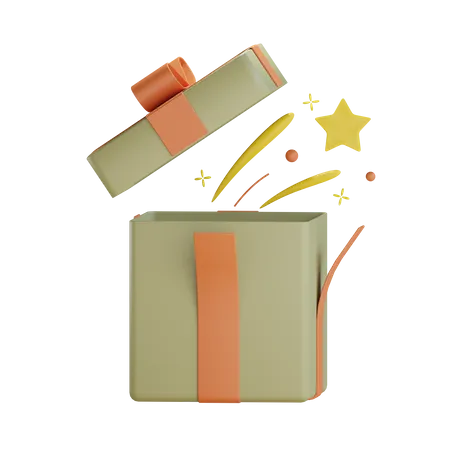 3 D Gift Box Surprise 3D Icon