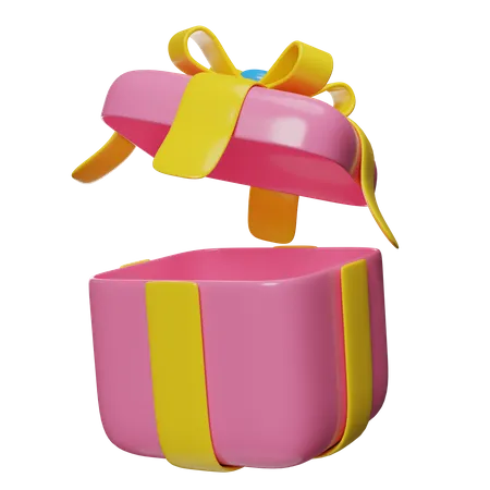 Open Gift Box 3 D Illustration 3D Icon