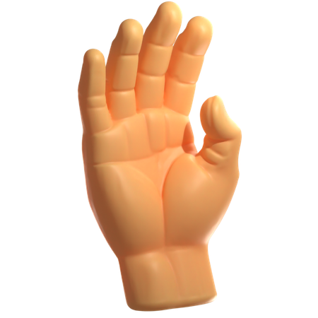 Open Hand  3D Icon