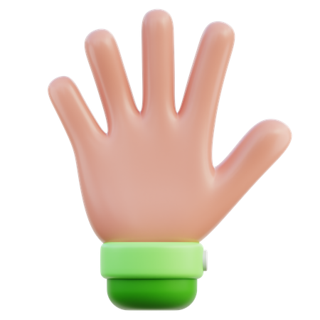 Open Hand  3D Icon