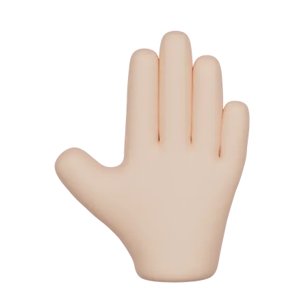 Open Hand  3D Icon