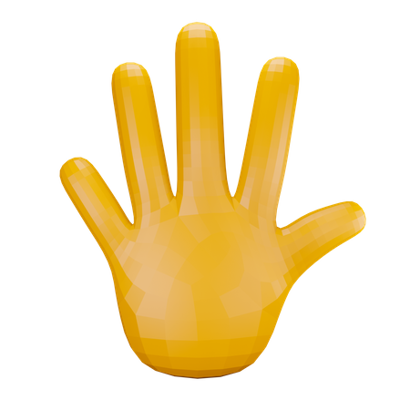 Open hand gesture 2 3D Illustration