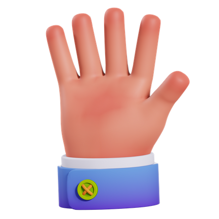 Open Hand Gesture  3D Icon