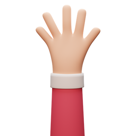 Open Hand Gesture  3D Icon
