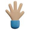Open Hand Hand Gesture