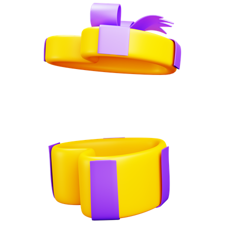 Open Heart Shaped Gift Box  3D Icon