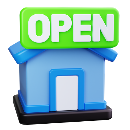 Open House  3D Icon