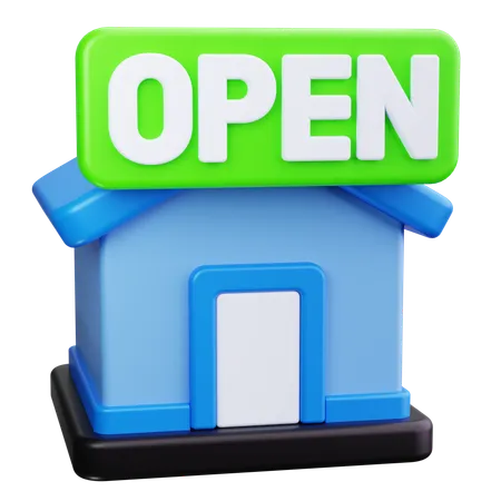 Open House  3D Icon