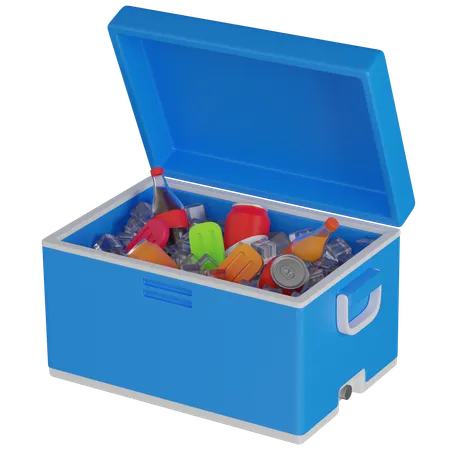 Open Ice Box  3D Icon
