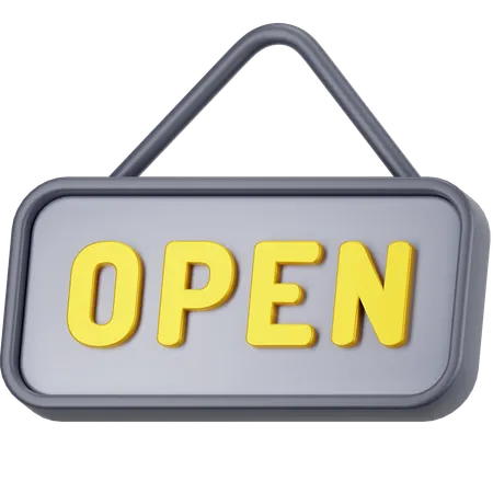 Open Label  3D Icon