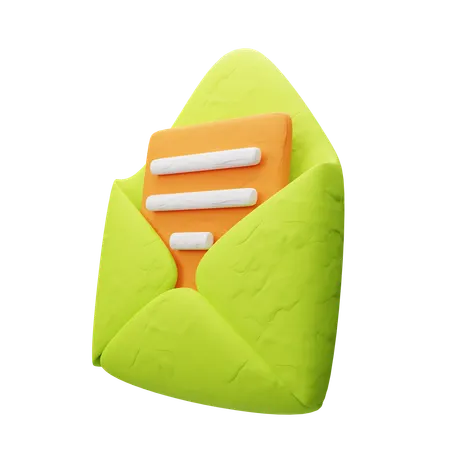 Open Mail  3D Icon