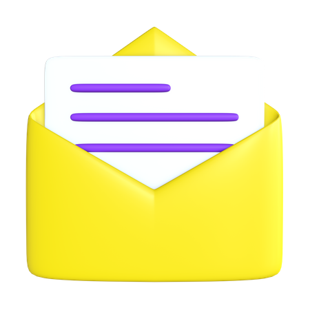 Open Mail  3D Icon