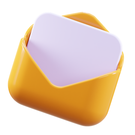 Open Mail  3D Icon