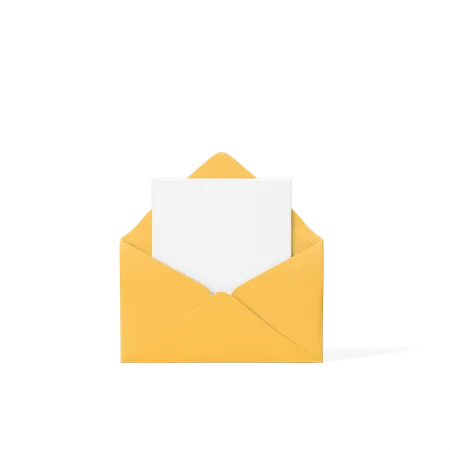 Open Mail  3D Icon