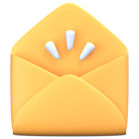 Open Mail  3D Icon