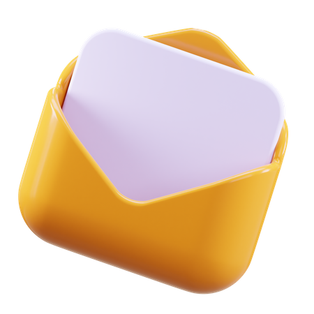 Open Mail 3D Icon