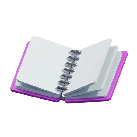 Open Notebook  3D Icon