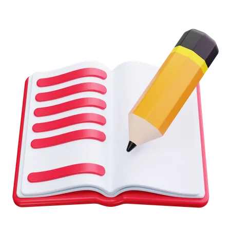 Open Notebook  3D Icon