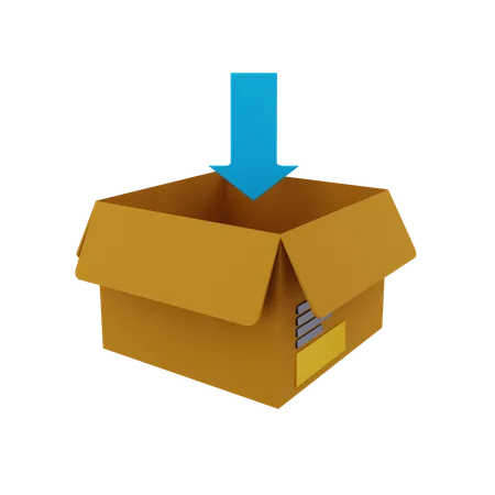 Open Package  3D Icon