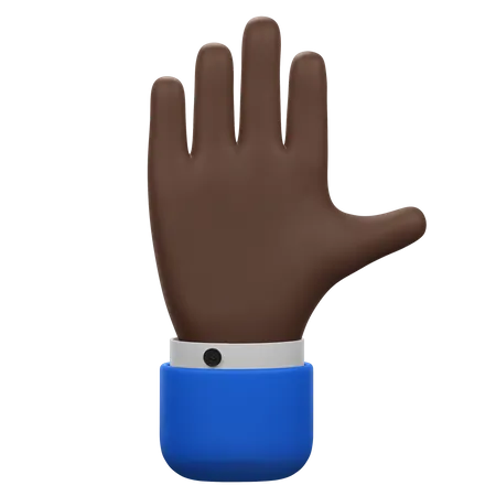 Open Palm Hand Gesture  3D Icon