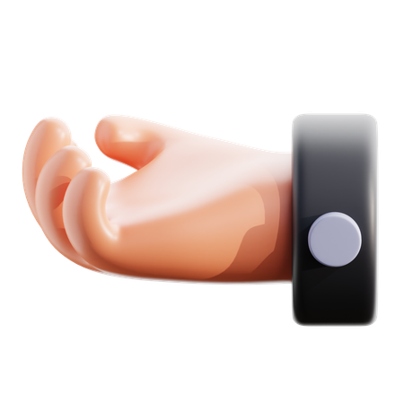 Open Palm Hand Gesture  3D Icon