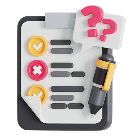 Open question  3D Icon