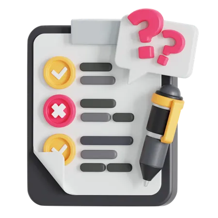 Open question  3D Icon