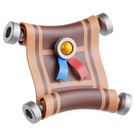 Open Roll Paper  3D Icon