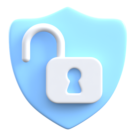 オープンシールド  3D Icon
