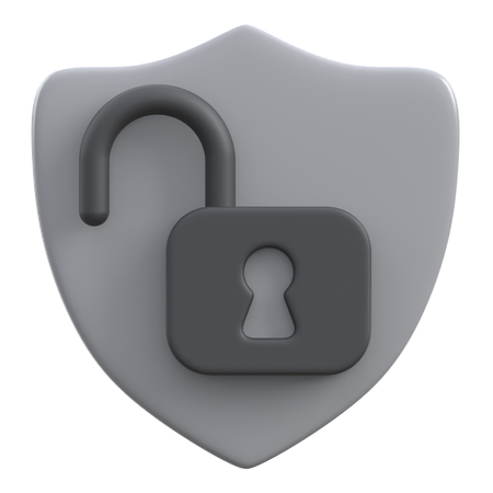 Open Shield  3D Icon