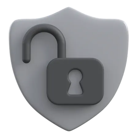 Open Shield  3D Icon